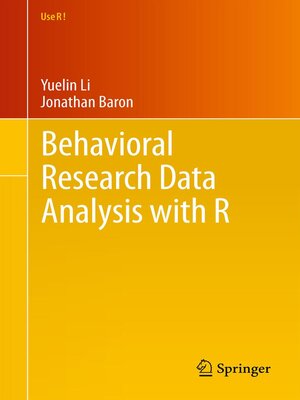 cover image of Behavioral Research Data Analysis with R